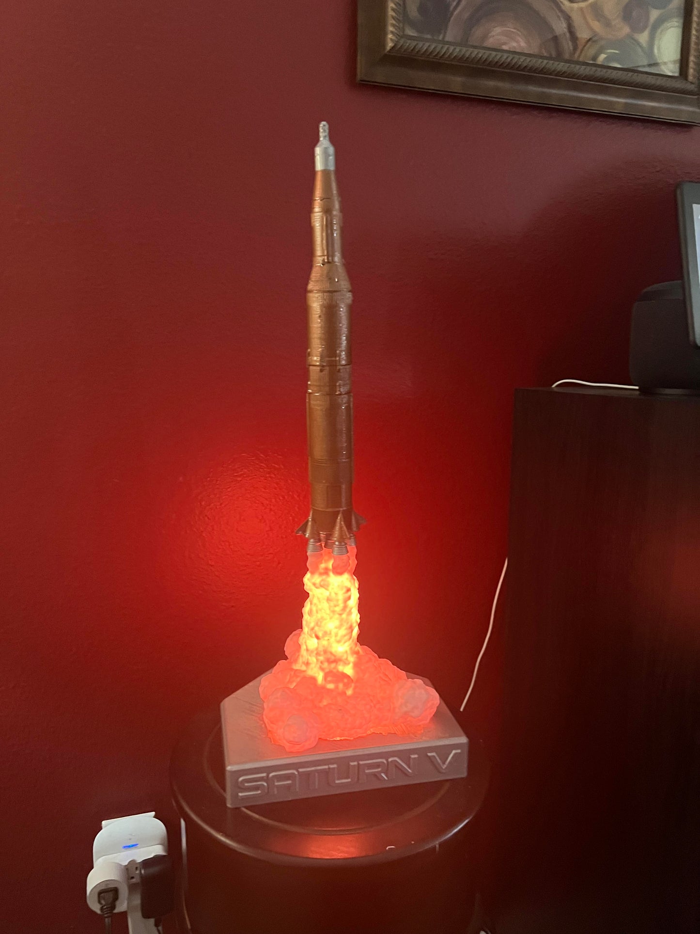 Saturn V Rocket Lamp