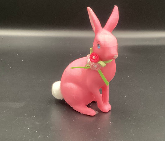 Small Pink Rabbit Figurine