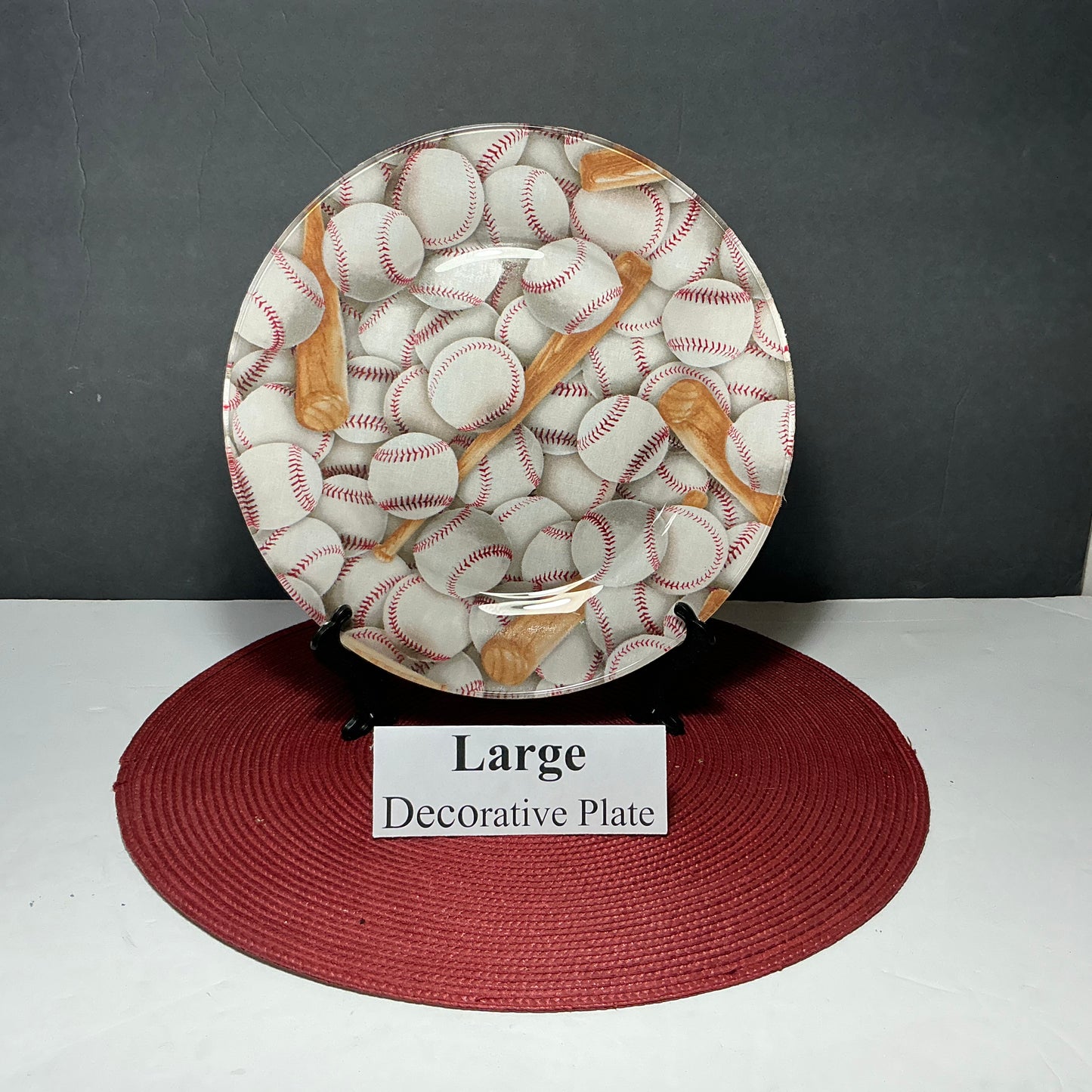 Large Baseball Decorative Plate