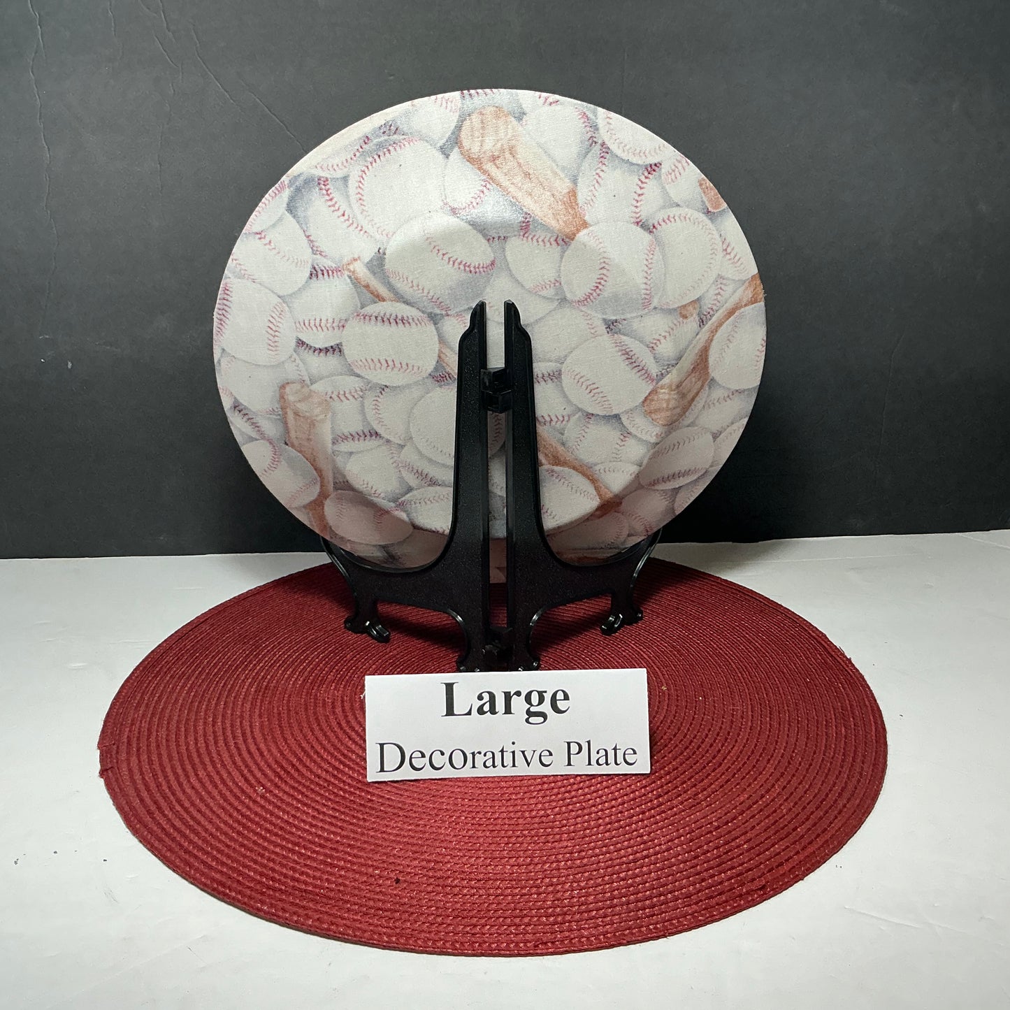 Large Baseball Decorative Plate