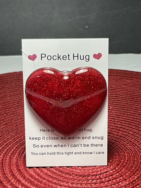 Cherry Glitter Pocket Hug