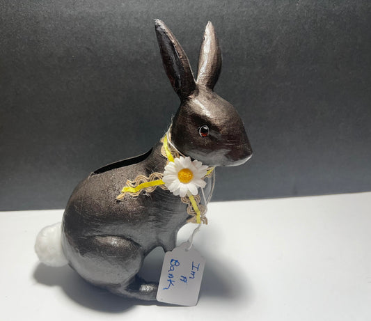 Large Brown Rabbit Bank