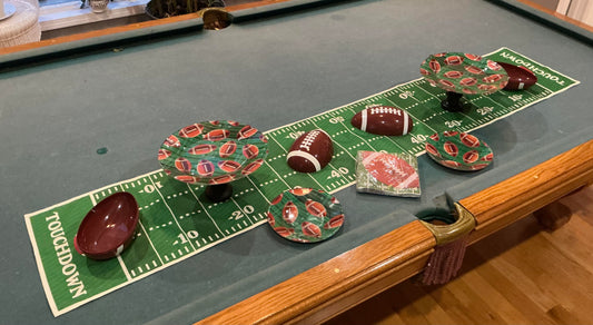 Super Bowl Decorative Plate Set